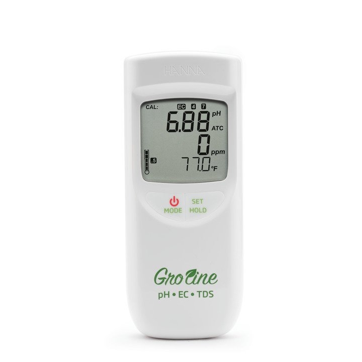 HI9814 Groline влагозащищенный pH/EC/TDS-тестер для гидропоники HANNA INSTRUMENTS HI9814 по лучшей цене с доставкой - интернет-магазин Прогрессивные решения