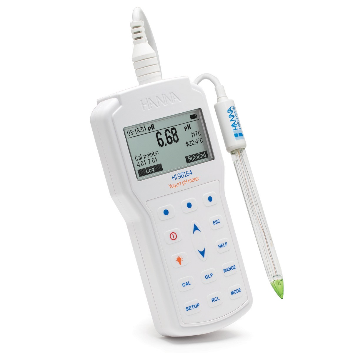 HI98164 портативный pH-метр для йогурта HANNA INSTRUMENTS HI98164 по лучшей цене с доставкой - интернет-магазин Прогрессивные решения