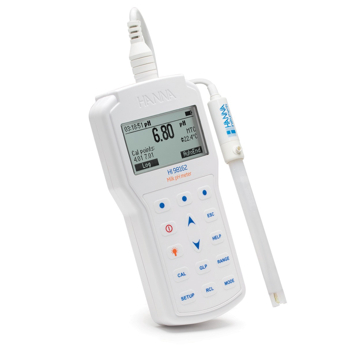 HI98162 портативный pH-метр для молока HANNA INSTRUMENTS HI98162 по лучшей цене с доставкой - интернет-магазин Прогрессивные решения