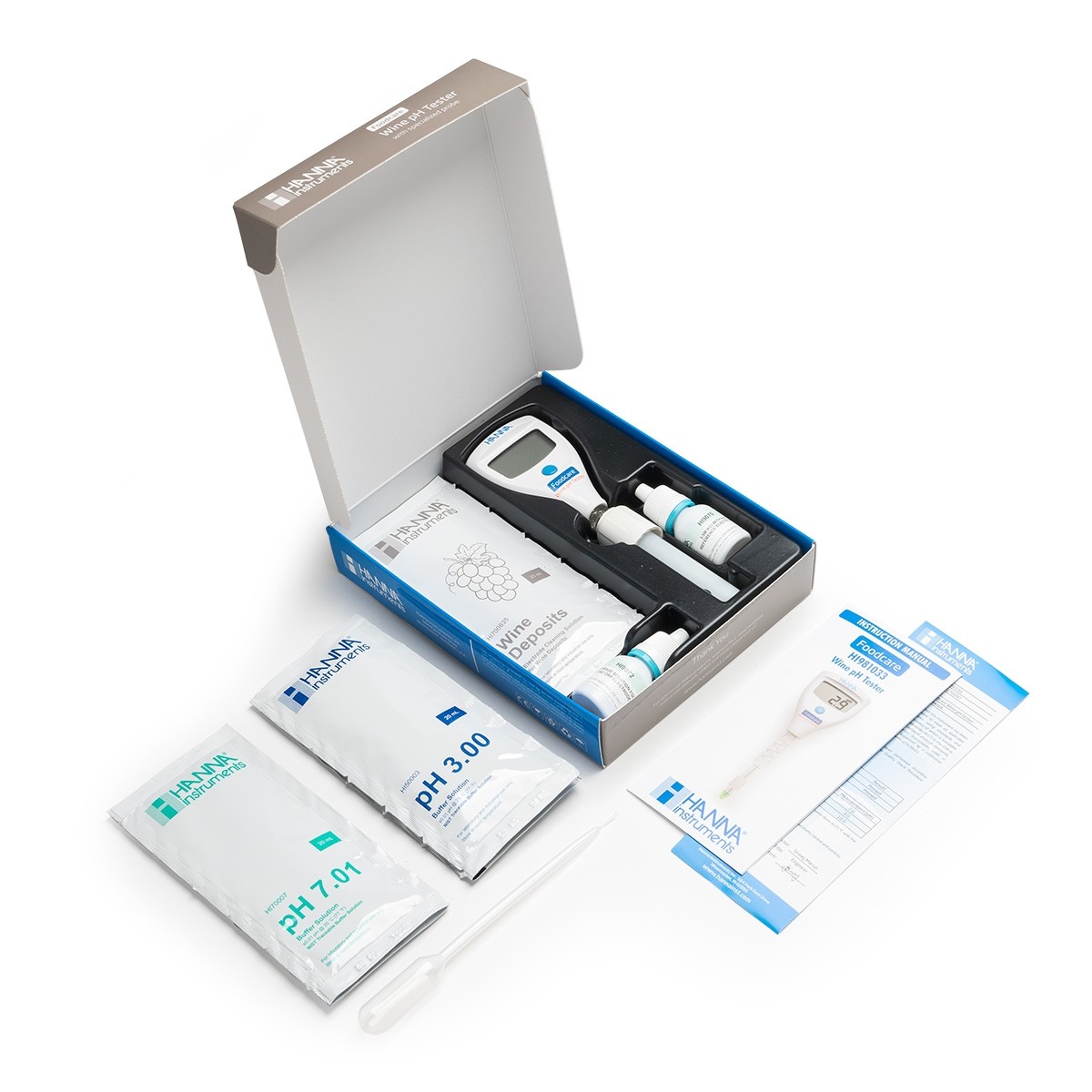HI981033 pH-тестер для вина HANNA INSTRUMENTS HI981033 по лучшей цене с доставкой - интернет-магазин Прогрессивные решения