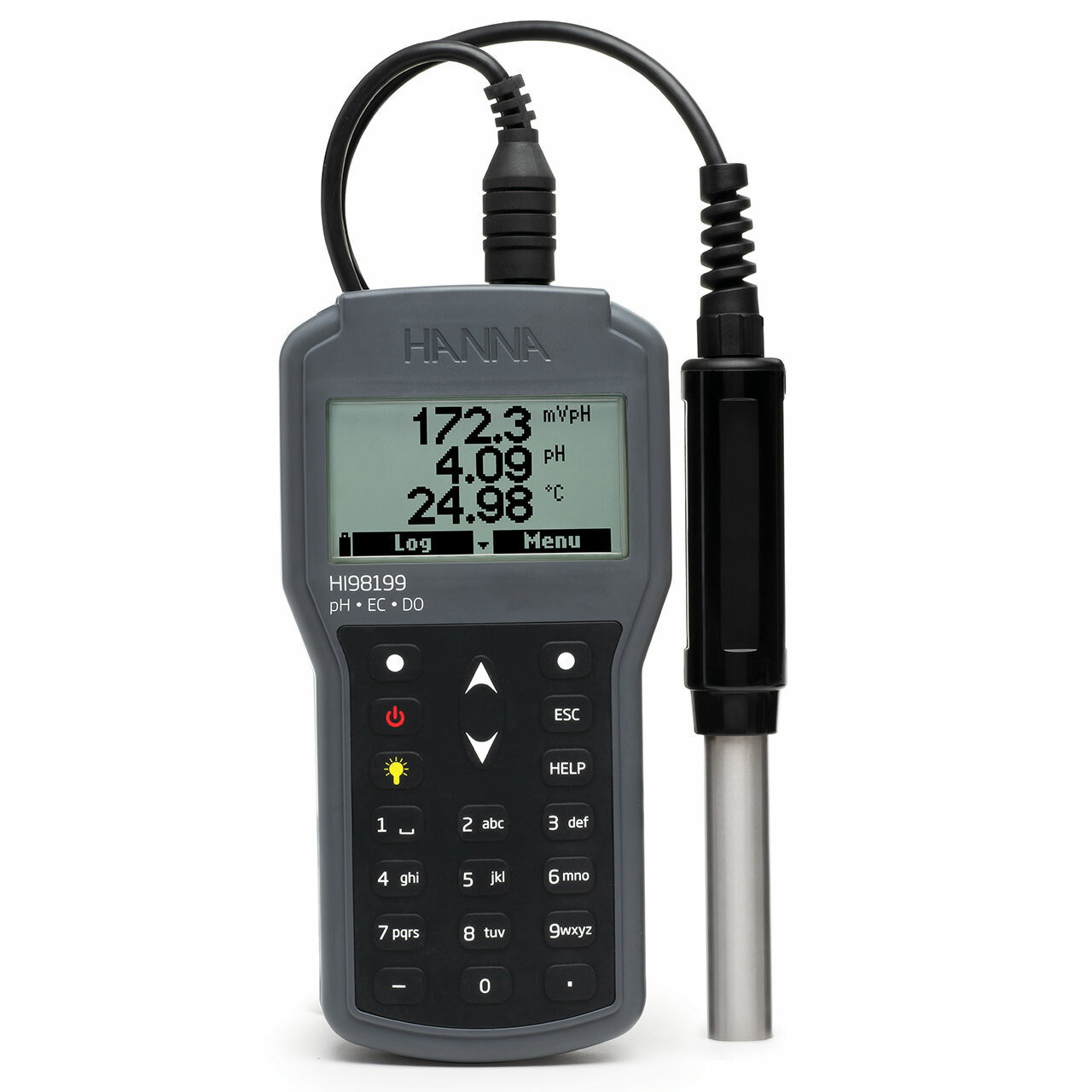 HI98199 универсальный портативный прибор в комплекте с pH-электродом HI829113 HANNA INSTRUMENTS HI98199 по лучшей цене с доставкой - интернет-магазин Прогрессивные решения