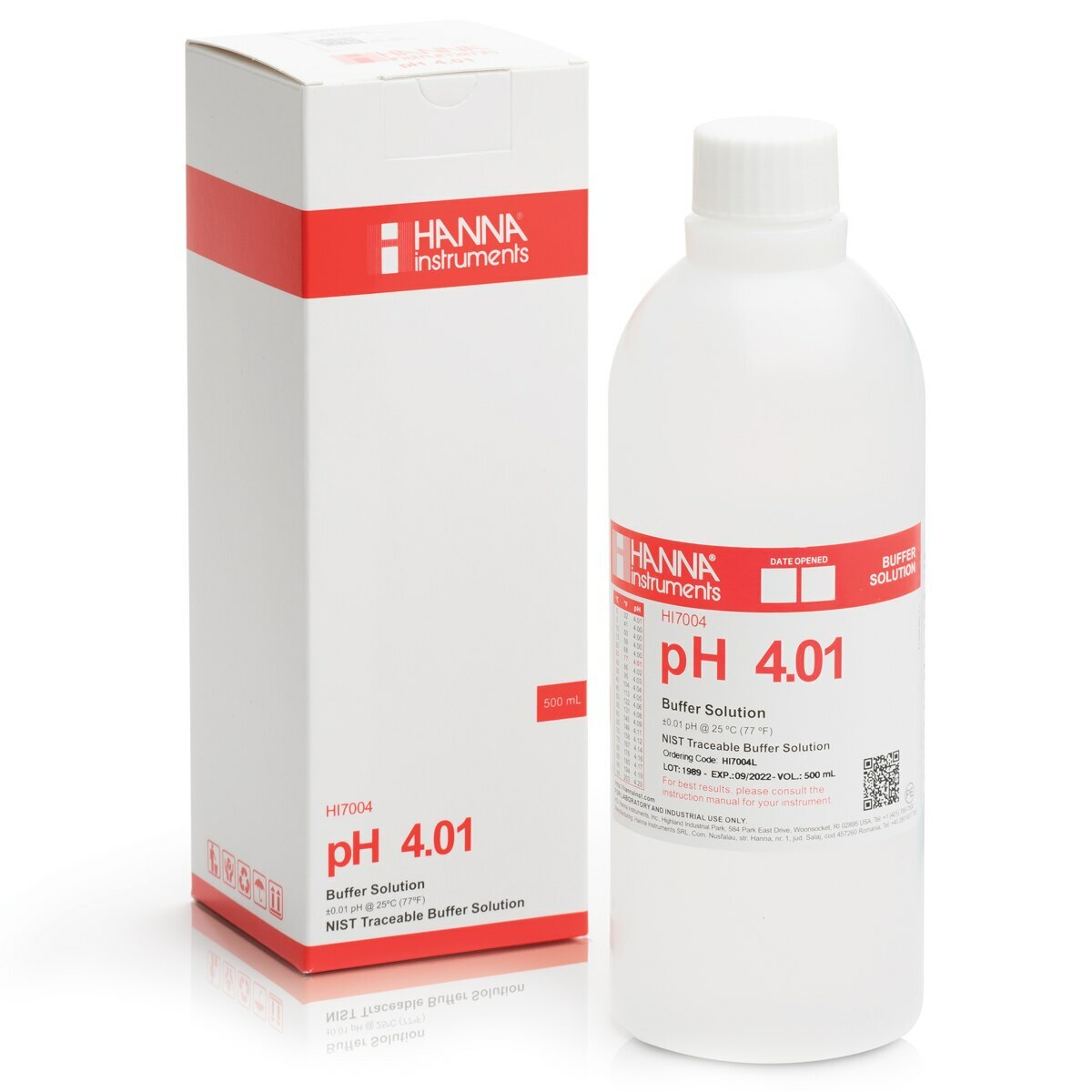 HI50004-01 раствор для калибровки рН 4.01, 10х20 мл HANNA INSTRUMENTS HI50004-01 по лучшей цене с доставкой - интернет-магазин Прогрессивные решения