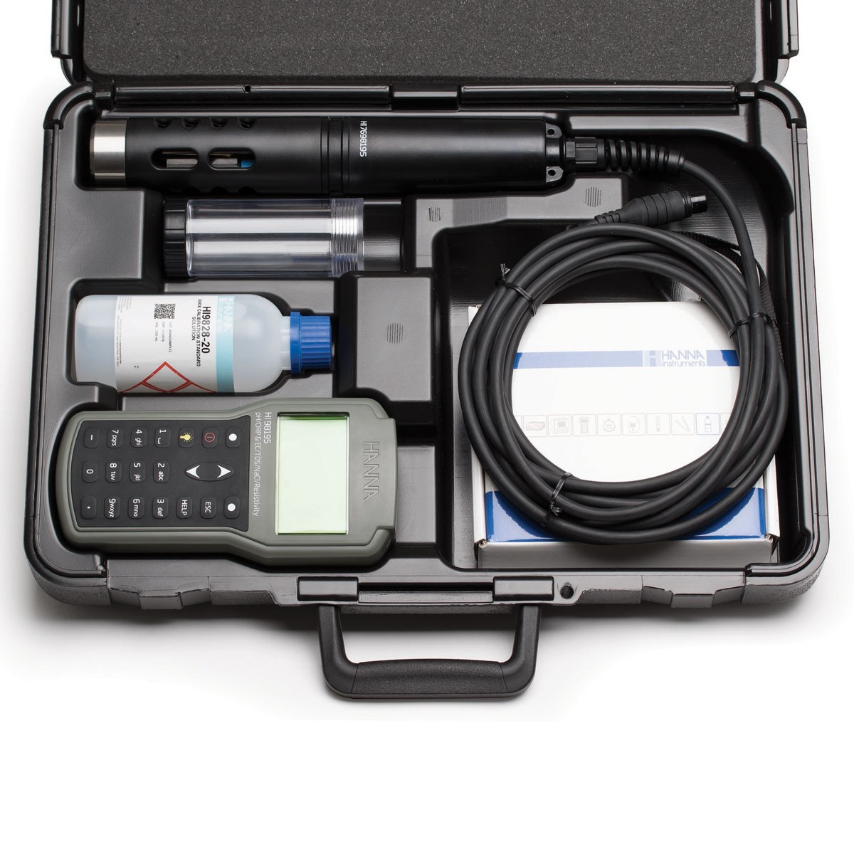 HI98195 портативный мультипараметровый измеритель рН/ОВП/проводимости HANNA INSTRUMENTS HI98195 по лучшей цене с доставкой - интернет-магазин Прогрессивные решения