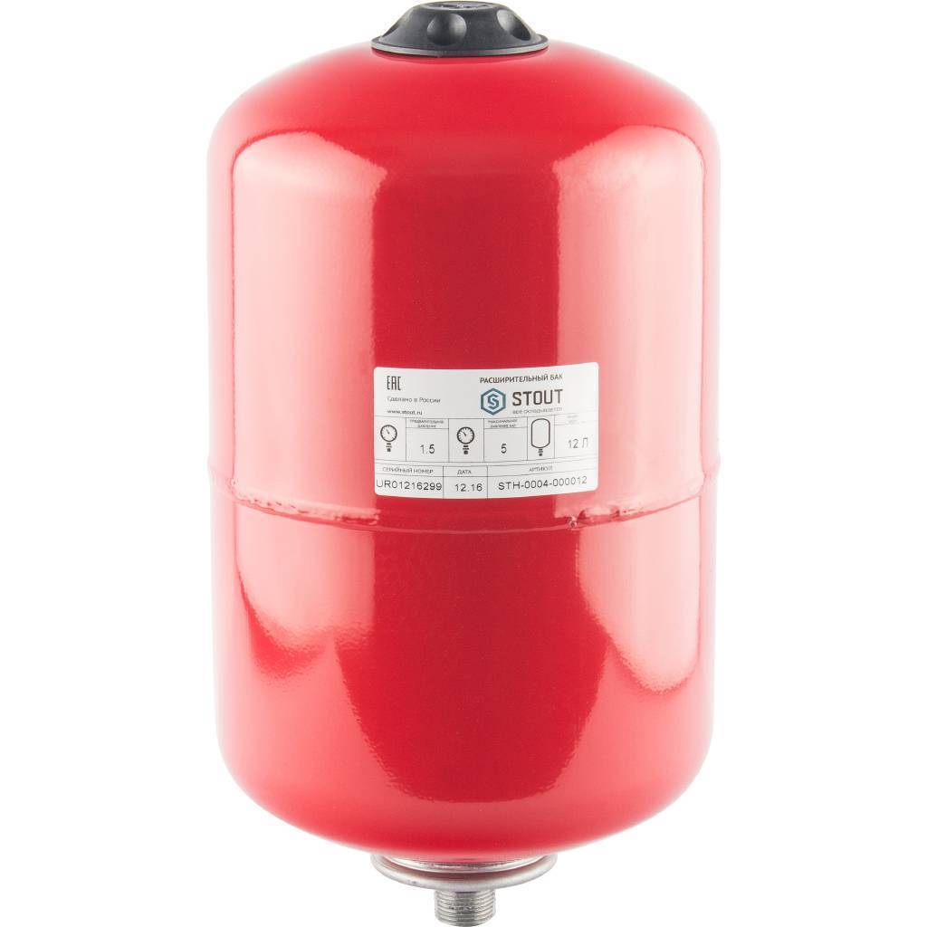 Купить STH-0004-000012 STOUT STH-0004 Расширительный бак на отопление 12 л. (цвет красный) STOUT по лучшей цене с доставкой - интернет-магазин Прогрессивные решения