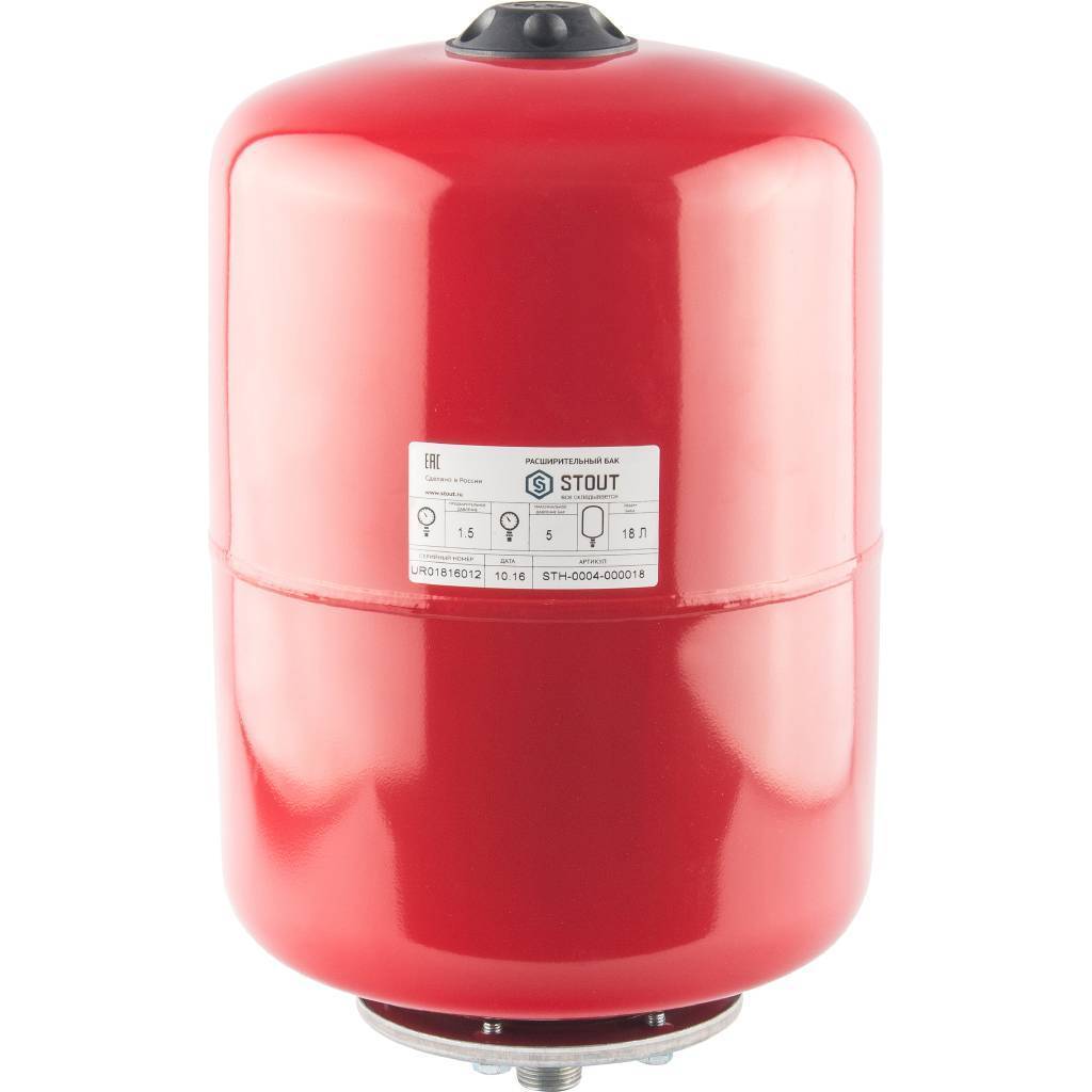 Купить STH-0004-000018 STOUT STH-0004 Расширительный бак на отопление 18 л. (цвет красный) STOUT по лучшей цене с доставкой - интернет-магазин Прогрессивные решения