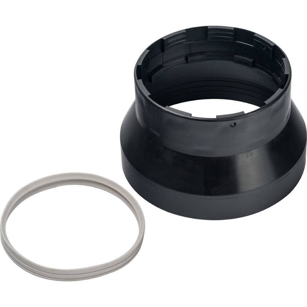 Купить SCA-6010-000110 STOUT  Элемент дымохода адаптер пластиковый DN101/133, для гермитизации терминала при проходе через крышу STOUT по лучшей цене с доставкой - интернет-магазин Прогрессивные решения