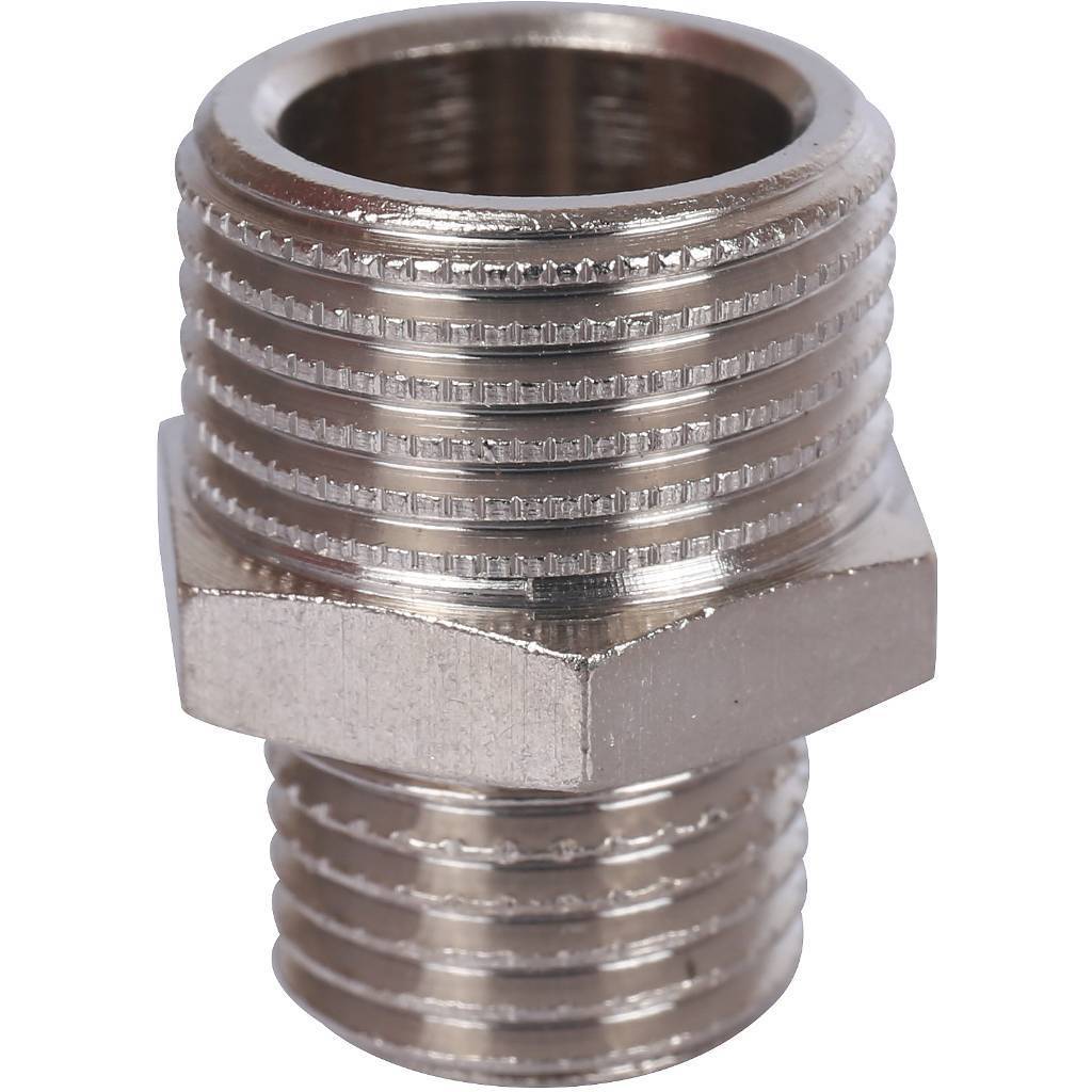 Купить SFT-0004-003814 STOUT  Ниппель НН переходной никелированный 3/8X1/4 STOUT по лучшей цене с доставкой - интернет-магазин Прогрессивные решения