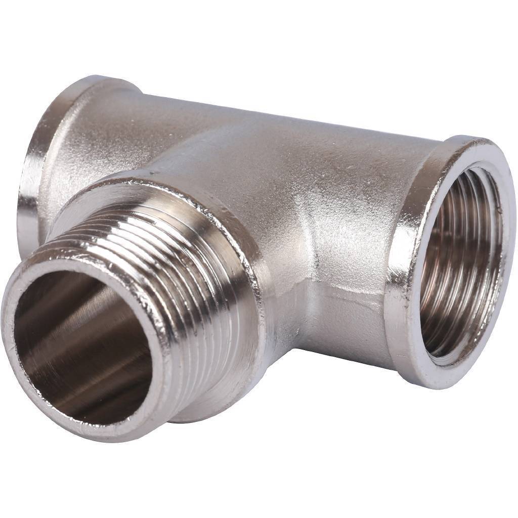 Купить SFT-0065-343434 STOUT  Тройник ВНВ никелированный 3/4"x3/4"x3/4" STOUT по лучшей цене с доставкой - интернет-магазин Прогрессивные решения