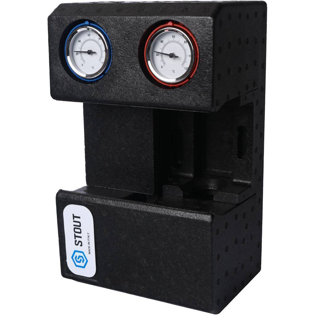 Купить SDG-0001-002001 STOUT SDG-0001 Насосная группа с прямым контуром 3/4" без насоса в теплоизоляции STOUT по лучшей цене с доставкой - интернет-магазин Прогрессивные решения