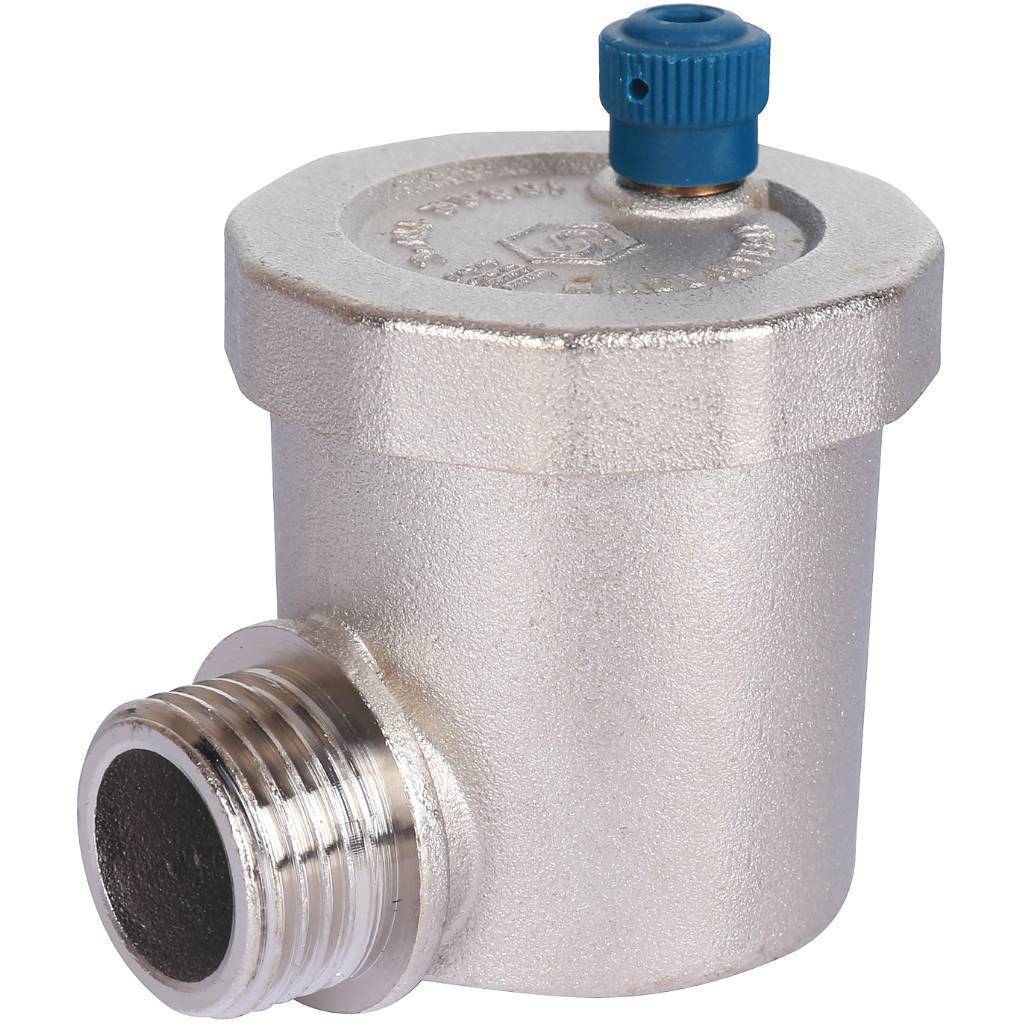 Купить SVS-1013-000015 STOUT  Воздухоотводчик автоматический вертикальный выпуск, угл.подкл. нар.р. 1/2" никель. STOUT по лучшей цене с доставкой - интернет-магазин Прогрессивные решения