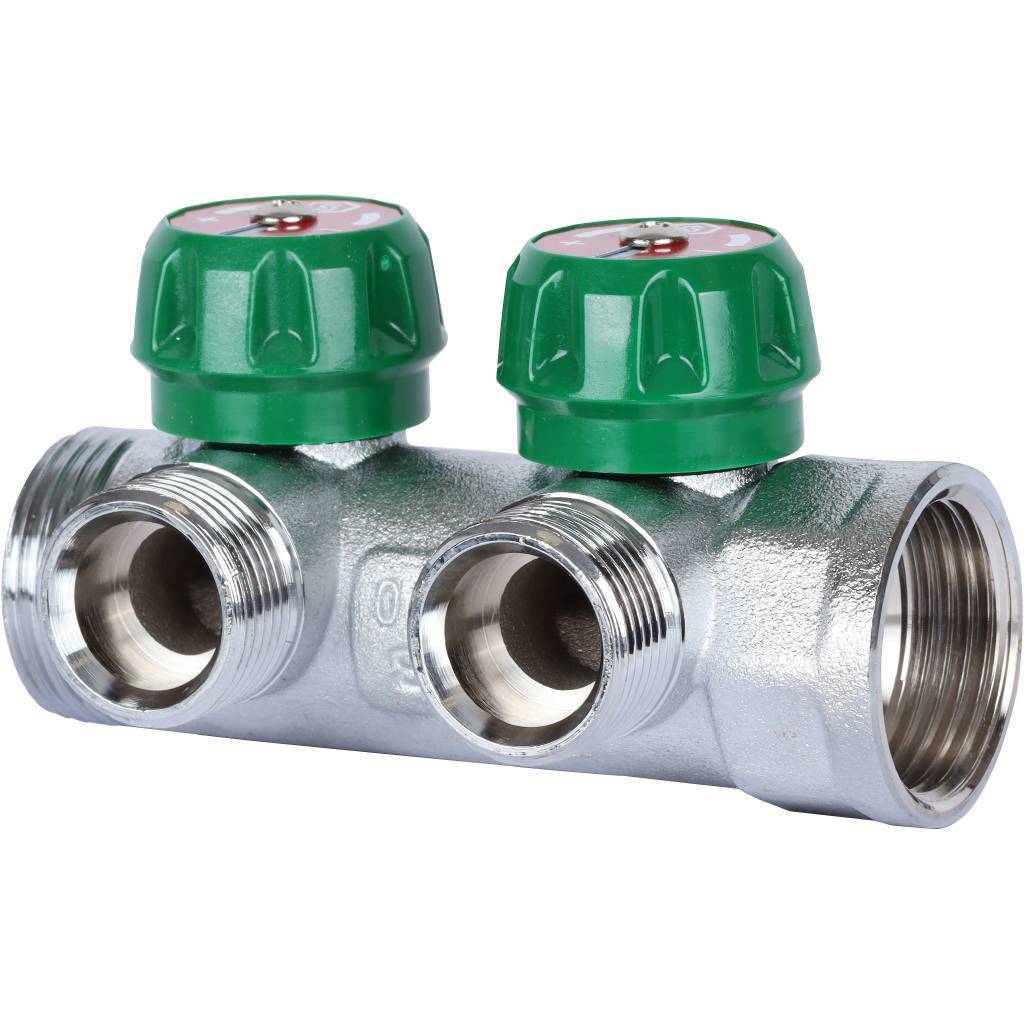Купить SMB-6850-013402 STOUT  SMB-6850-013402 STOUT Коллектор регулирующий 1", 2 отвода 3/4" ЕК STOUT по лучшей цене с доставкой - интернет-магазин Прогрессивные решения