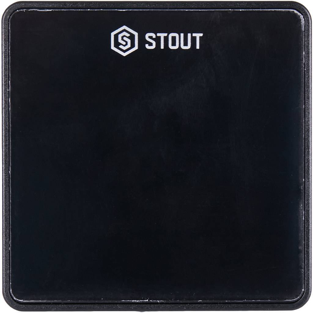 Купить STE-0101-007002 STOUT  Проводной комнатный датчик C-7p, черный STOUT по лучшей цене с доставкой - интернет-магазин Прогрессивные решения