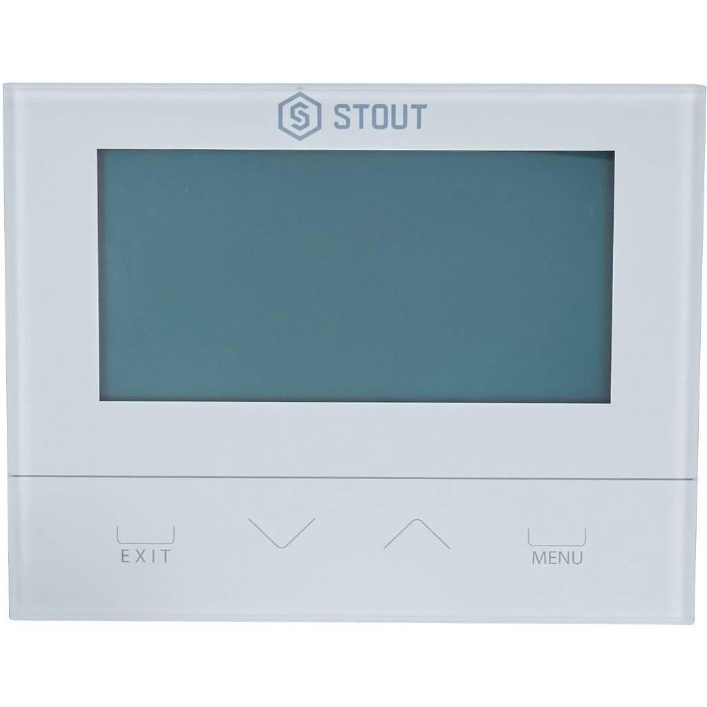 Купить STE-0101-029221 STOUT  Беспроводной комнатный двухпозиционный регулятор ST-292v2, белый STOUT по лучшей цене с доставкой - интернет-магазин Прогрессивные решения