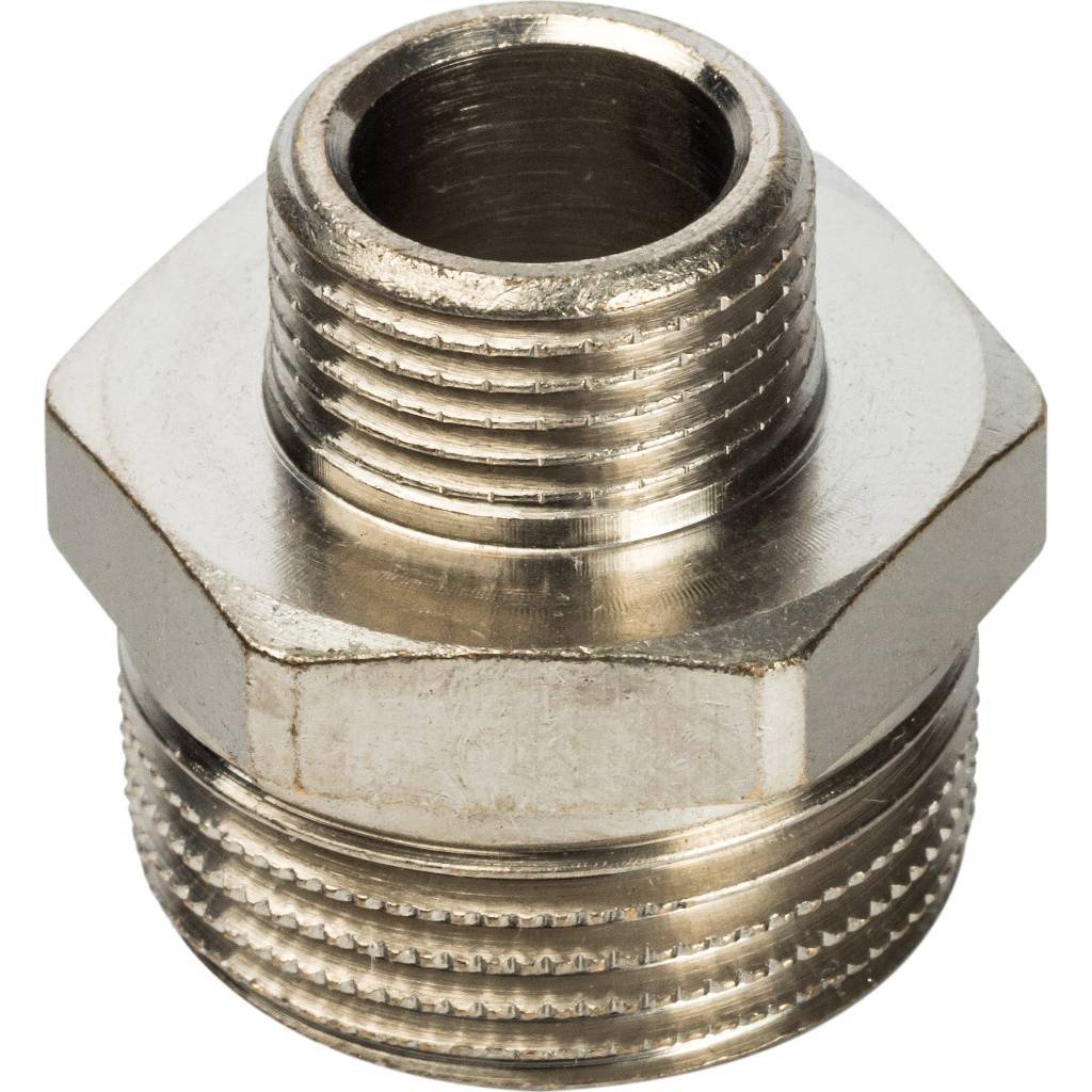 Купить SFT-0004-003438 STOUT  Ниппель НН переходной никелированный 3/4X3/8 STOUT по лучшей цене с доставкой - интернет-магазин Прогрессивные решения