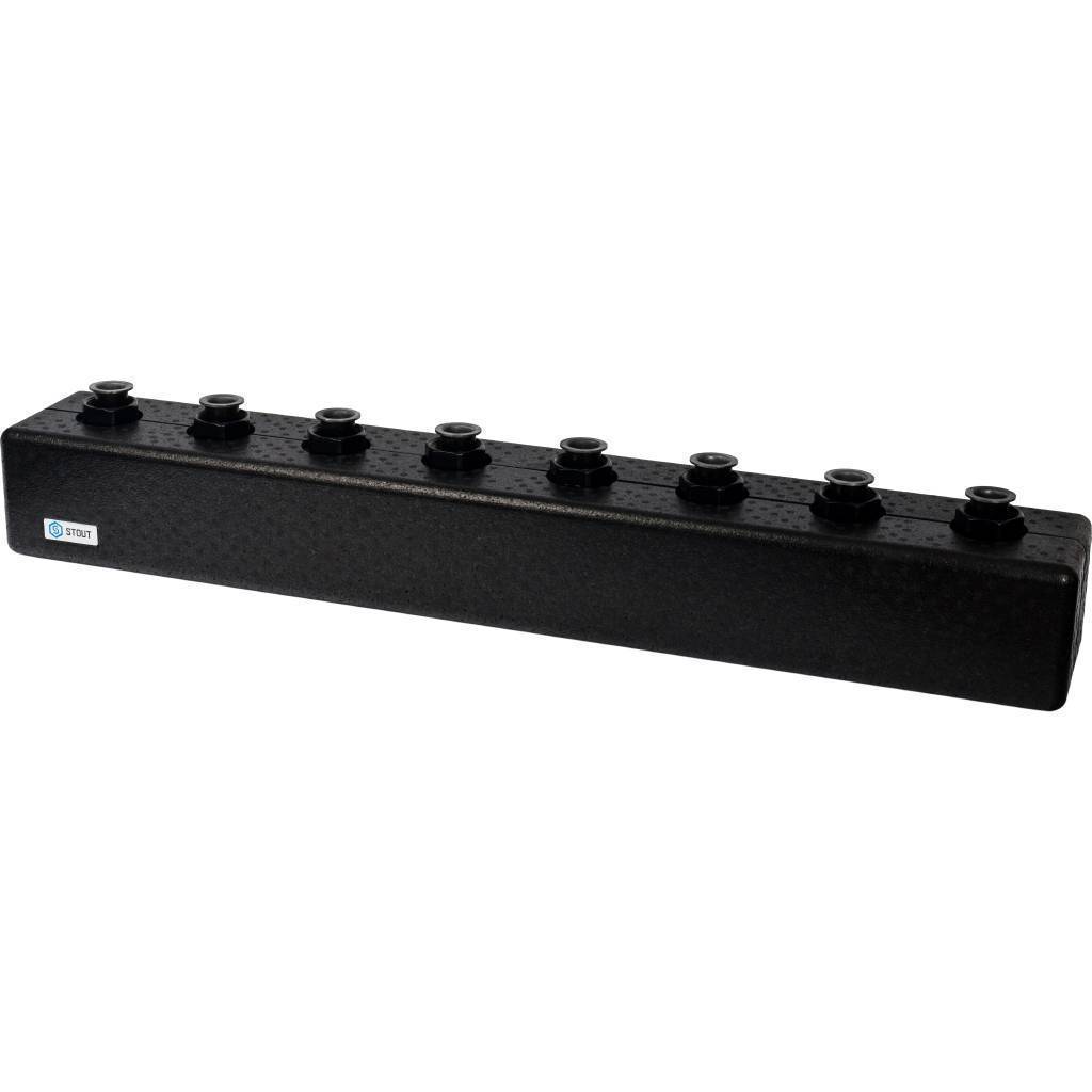 Купить SDG-0016-004004 STOUT SDG-0016 Стальной распределительный коллектор 4 отопительных контура. В теплоизоляции DN 25 STOUT по лучшей цене с доставкой - интернет-магазин Прогрессивные решения