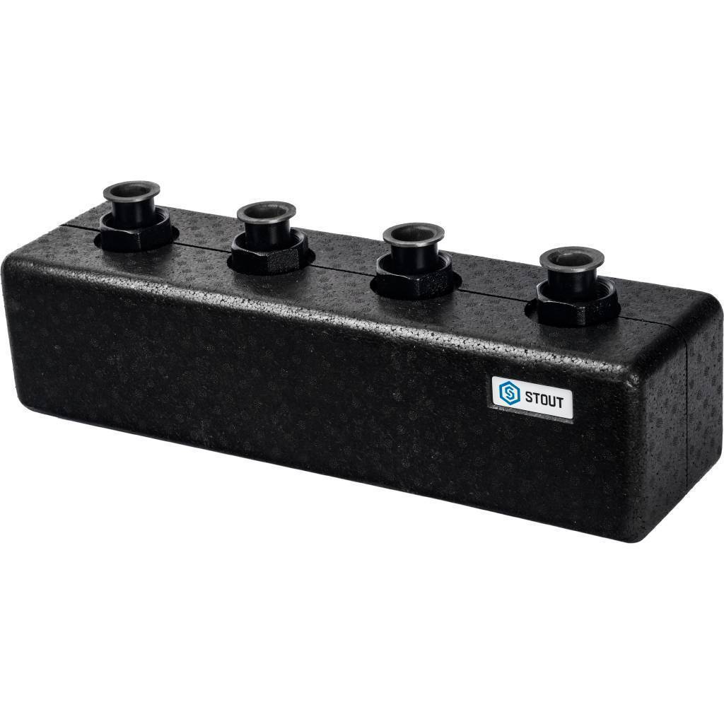 Купить SDG-0017-004023 STOUT SDG-0017 Стальной распределительный коллектор 2(3) отопительных контура. В теплоизоляции DN 25 STOUT по лучшей цене с доставкой - интернет-магазин Прогрессивные решения