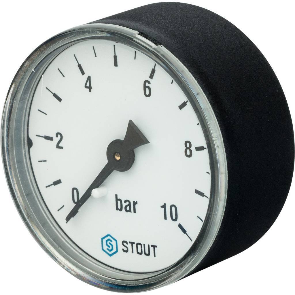 Купить SIM-0009-501008 STOUT SIM-0009 Манометр аксиальный. Корпус Dn 50 мм 1/4", 0...10 бар, кл.2.5 STOUT по лучшей цене с доставкой - интернет-магазин Прогрессивные решения