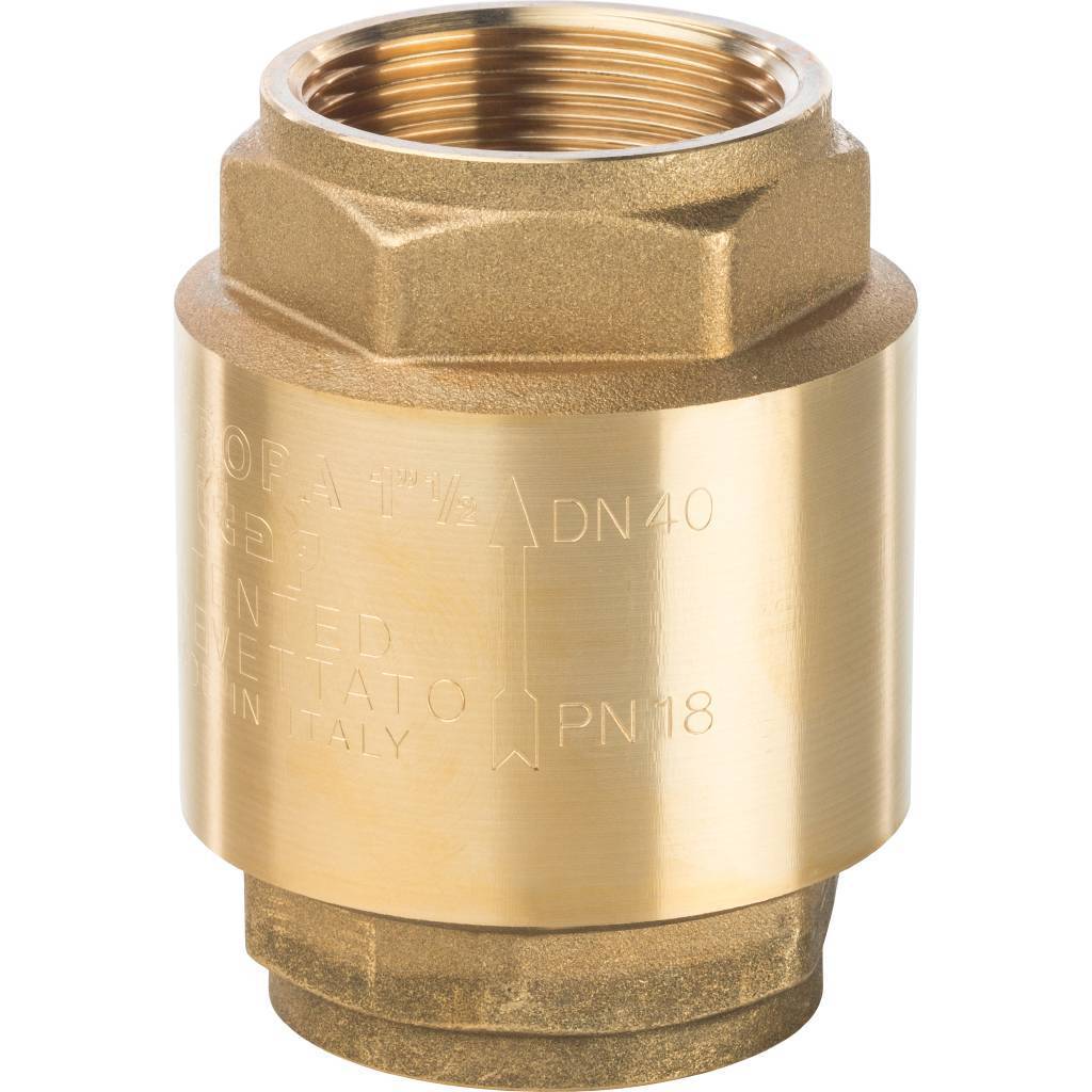 Купить SVC-0001-000040 STOUT  1 1/2" Клапан обратный пружинный муфтовый с металлическим седлом STOUT по лучшей цене с доставкой - интернет-магазин Прогрессивные решения