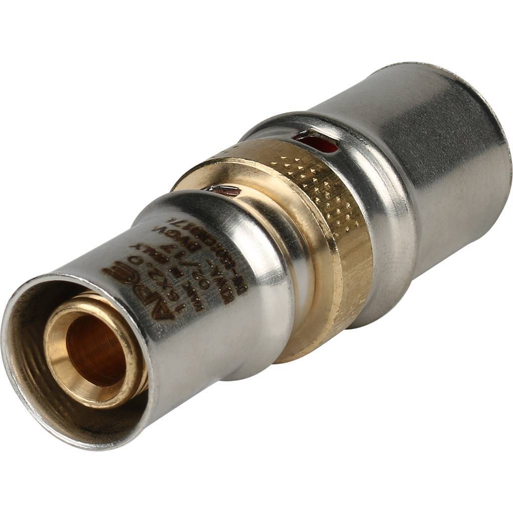 Купить SFP-0004-002016 STOUT   Муфта соединительная переходная 20х16 для металлопластиковых труб прессовой STOUT по лучшей цене с доставкой - интернет-магазин Прогрессивные решения