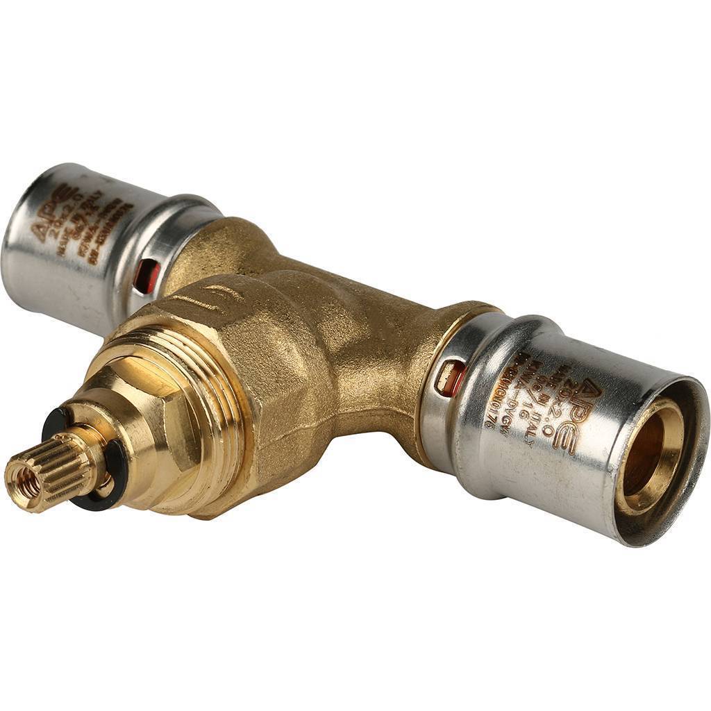 Купить SFP-0014-002020 STOUT   Вентиль с хромированной ручкой 20х20 для металлопластиковых труб прессовой STOUT по лучшей цене с доставкой - интернет-магазин Прогрессивные решения