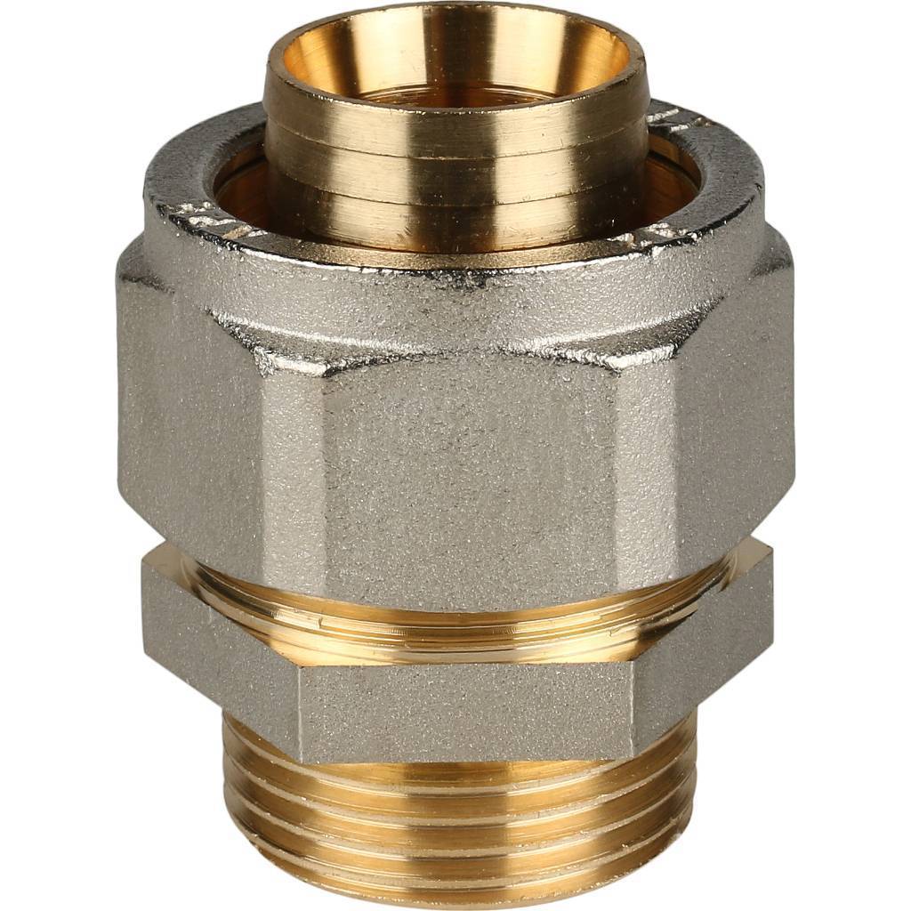 Купить SFS-0001-000132 STOUT   Переходник с наружной резьбой 1"х32 для металлопластиковых труб винтовой STOUT по лучшей цене с доставкой - интернет-магазин Прогрессивные решения