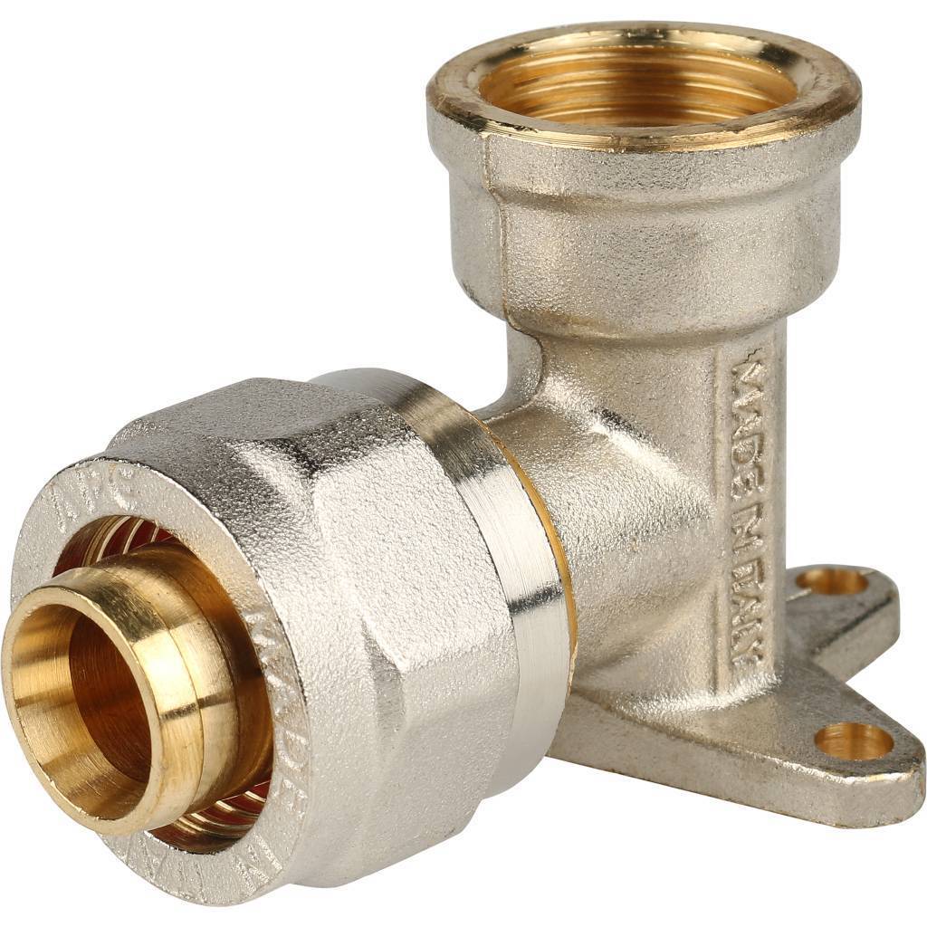 Купить SFS-0008-001220 STOUT   Угольник настенный с креплением 1/2"х20 для металлопластиковых труб винтовой STOUT по лучшей цене с доставкой - интернет-магазин Прогрессивные решения