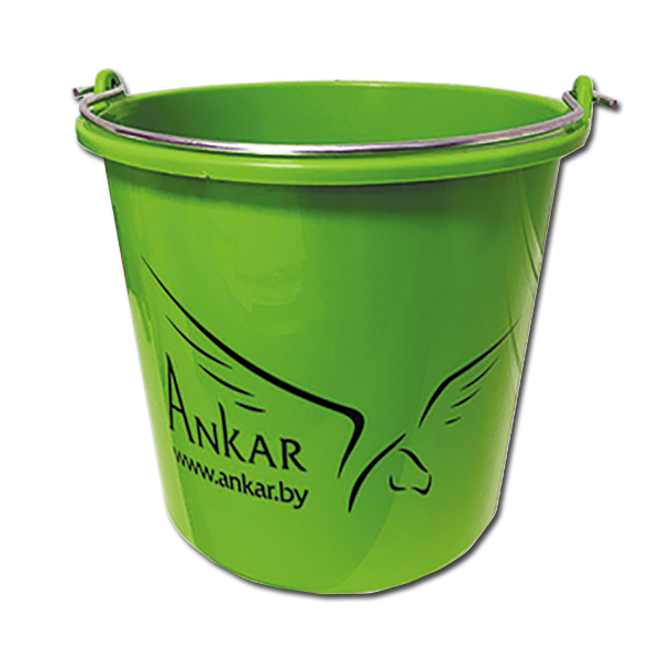 Ведро пластмассовое "ANKAR"® зеленое, 12л. Прогрессивные решения 0403.060 по лучшей цене с доставкой - интернет-магазин Прогрессивные решения
