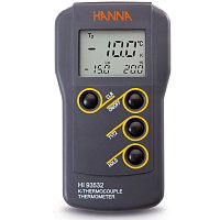 HI93532 термометр K-типа с двойным входом, диапазон от -200,0 до 999,9°C; от 1000 до 1371°С HANNA INSTRUMENTS HI93532 по лучшей цене с доставкой - интернет-магазин Прогрессивные решения