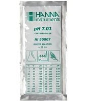HI50007-02 раствор для калибровки рН 7.01, 25х20 мл HANNA INSTRUMENTS HI50007-02 по лучшей цене с доставкой - интернет-магазин Прогрессивные решения